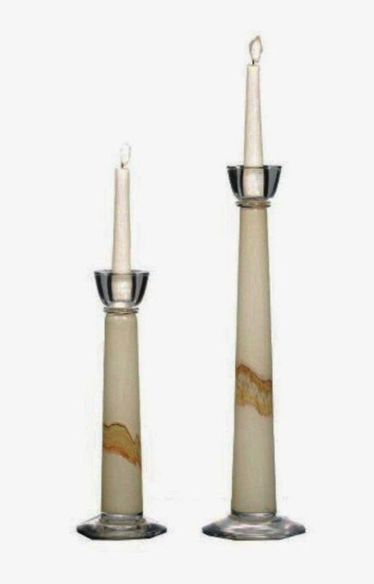 Glass Elegant luxurious candle holder set