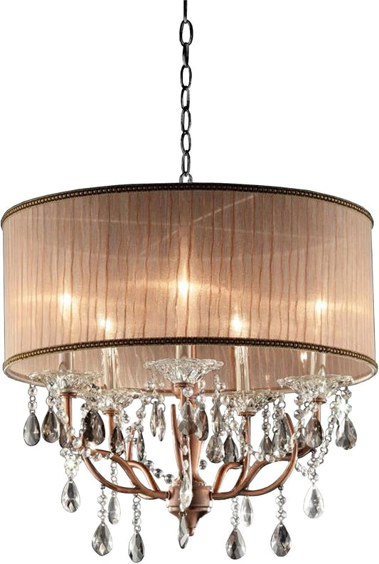 Rosie Crystal Ceiling Lamp OK-5126h 25-Inch FINAL SALE