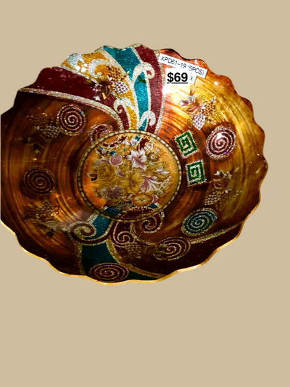 DECORATIVE FRUIT BOWL MULTI COLORED
