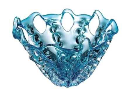 Blue Classy ocean glass bowl center piece