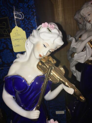 Girl In Blue ceramic figure sculpture Spain